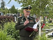 На Городском кладбище состоялось возложение к «Памятнику Неизвестному солдату», приуроченное ко Дню памяти и скорби