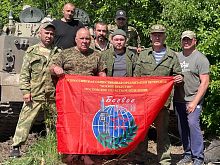 Представители Краснознаменского и Можайского отделений ветеранов «БОЕВОЕ БРАТСТВО» посетили подразделения военнослужащих в зоне СВО